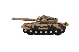 Tank plast 23x8cm na setrvačník na baterie se světlem se zvukem 2 barvy 8ks v boxu