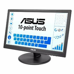 Monitor Asus VT168HR 15.6",LED podsvícení, TN panel, 5ms, 400: 1, 220cd/m2, 1366 × 768 SXGA, - černý