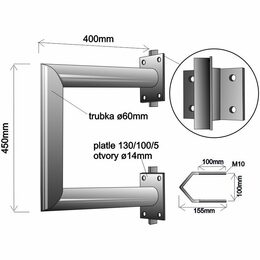 Konzole na stožár pr. 60 UNI