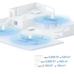 WiFi router TP-Link Deco X10(1-pack) AX1500, WiFi 6, 2x GLAN, 2,4/5GHz