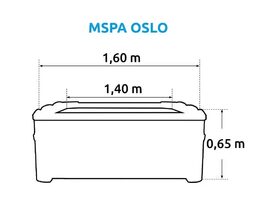 Nafukovací vířivka Marimex MSPA OSLO s pevnou konstrukcí