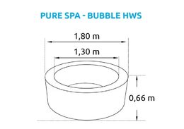 Nafukovací vířivka Marimex  Pure Spa - Bubble HWS -modrý -Intex 28486EX