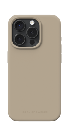 Silikonový ochranný kryt s Magsafe iDeal Of Sweden pro iPhone 15 Pro Beige