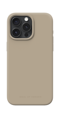 Silikonový ochranný kryt s Magsafe iDeal Of Sweden pro iPhone 15 Pro Max Beige