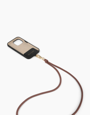Univerzální šňůrka na krk pro telefony se zadním krytem dark amber