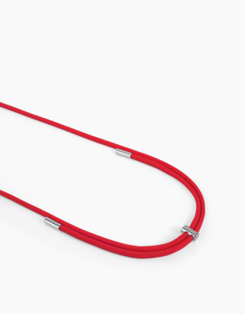Univerzální šňůrka na krk pro telefony se zadním krytem radiant red