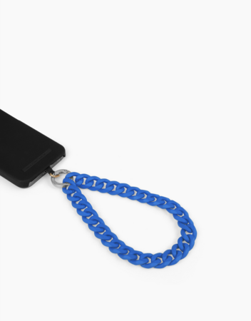 Korálkový přívěšek na ruku pro telefony se zadním krytem cobalt blue