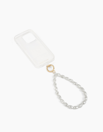 Korálkový přívěšek na ruku pro telefony se zadním krytem pearl