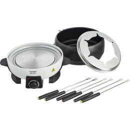 EDCO Elektrické fondue + 6 vidliček 2,3 l černá/bílá ED-214663