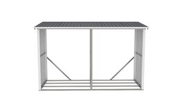 Přístřešek na dřevo G21 WOH 682 - 302 x 119 cm, antracitový