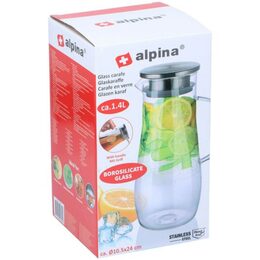 ALPINA Konvice na čaj i limonádu z borosilikátového skla 1,4 l ED-201855