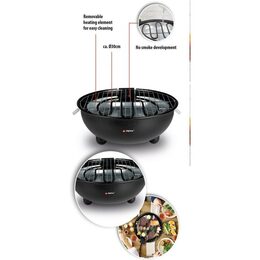 ALPINA Stolní elektrický gril kulatý 1250W ED-218208
