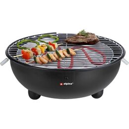ALPINA Stolní elektrický gril kulatý 1250W ED-218208
