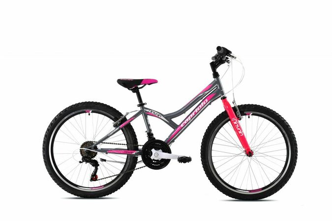 Horské jízdní kolo Capriolo DIAVOLO 400  24"/13" šedo/růžové