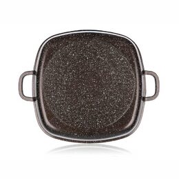 Pekáč Banquet s nepřilnavým povrchem Premium Dark Brown 28 x 28 x 8 cm, s poklicí s aroma knobem