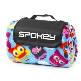 Spokey PICNIC OWL Pikniková deka s popruhem 180x210 cm