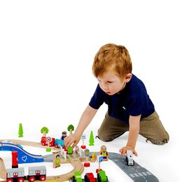 Bigjigs Rail Vláčkodráha a autodráha