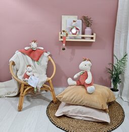 Doudou Plyšový muchláček žirafa Couleurs Savane 25 cm