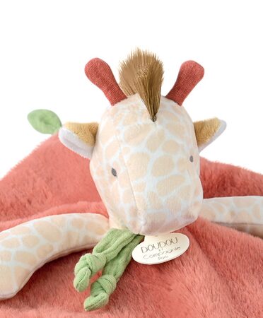 Doudou Plyšový muchláček žirafa Couleurs Savane 25 cm