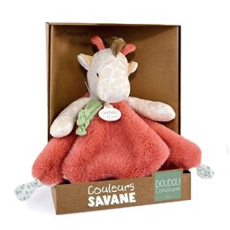 Doudou Plyšový muchláček žirafa Couleurs Savane 25 cm