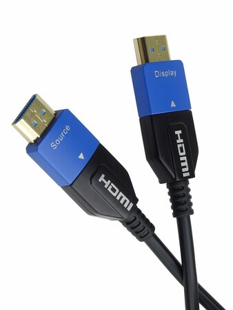 Kabel PremiumCord Ultra High Speed HDMI 2.1 optický 8K@60Hz 4K@120Hz 20m zlacený