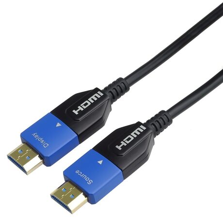 Kabel PremiumCord Ultra High Speed HDMI 2.1 optický 8K@60Hz 4K@120Hz 7m zlacený