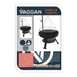 PROGARDEN Přenosné zahradní ohniště s grilem 60 cm KO-X85000100