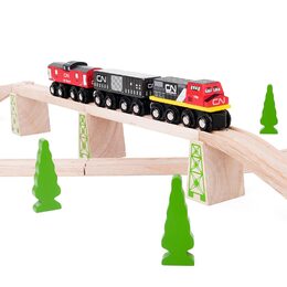 Bigjigs Rail CN nákladní vlak + koleje