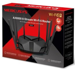 WiFi router TP-Link MERCUSYS MR90X AX6000 dual AP/router, 3x GLAN, 1x GWAN/ 574Mbps 2,4/ 2402Mbps 5GHz