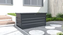 Zahradní box G21 Denver 400 L, antracitový plechový
