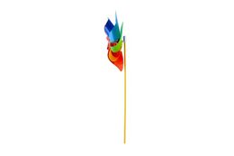Větrník průměr 22cm barevný duhový plast 47cm