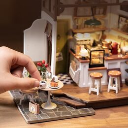 RoboTime 3D Dřevěné puzzle Kavárna č. 17 - poškozený obal