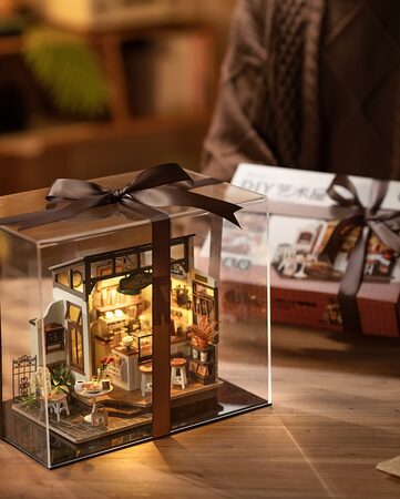 RoboTime 3D Dřevěné puzzle Kavárna č. 17 - poškozený obal