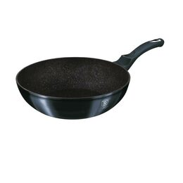 BERLINGERHAUS Pánev WOK s mramorovým povrchem 30 cm Aquamarine Metallic Line BH-6114