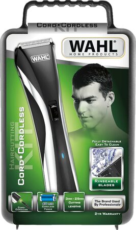 Zastřihovač vlasů a vousů WAHL 9698-1016 Hybrid Clipper LED s příslušenstvím, ak