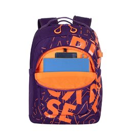 Riva Case 5430 batoh s kontrastním potiskem 30l, fialový/oranž