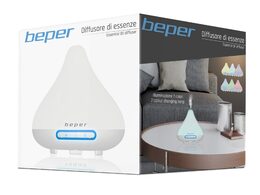 Beper 70.402 Aroma difuzér bílý LED 140 ml a zvlhčovač vzduchu s LED světlem