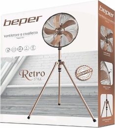 BEPER VE119 stojanový kovový ventilátor RETRO, 50W (průměr 40 cm)