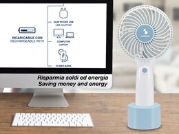 BEPER P206VEN400 ruční mini nabíjecí ventilátor s USB, 10cm