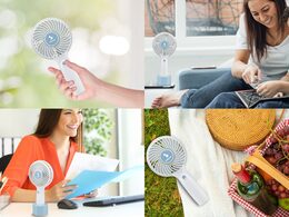 BEPER P206VEN400 ruční mini nabíjecí ventilátor s USB, 10cm