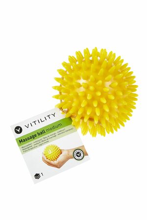 Masážní míček střední žlutý Vitility 70610120