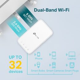 WiFi extender TP-Link RE300, nemá LAN, 2,4 GHz 5 GHz