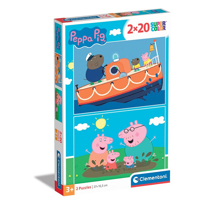 Clementoni - Puzzle 2x20 Prasátko Peppa