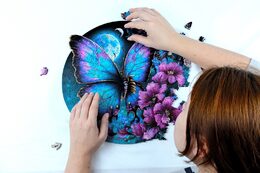 EscapeWelt Dřevěné puzzle Motýl 500 dílků