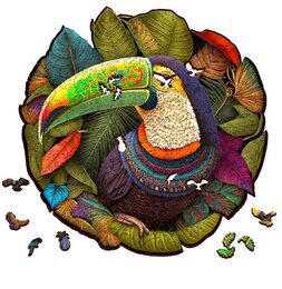 EscapeWelt Dřevěné puzzle Tukan 200 dílků