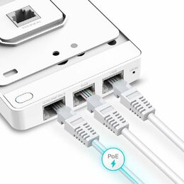 WiFi router TP-Link EAP615-Wall AP, 3x GLAN, 2,4 a 5 GHz, AX1800, Omáda SDN