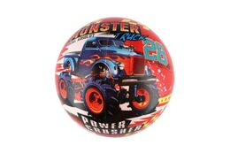 Míč Super cars monster truck nafouknutý 23cm v síťce