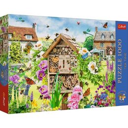 Puzzle Premium Plus - Čajový čas: Domeček pro včelky 1000 dílků 68,3x48cm v krabici 40x27x6cm