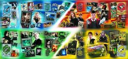 Puzzle Harry Potter Domy v Bradavicích 9000 dílků + plakát  v krabici 45x24x21cm