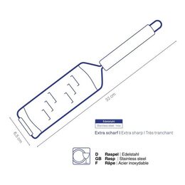 KELA Struhadlo na lanýže Rondo nerez 12 mm KL-12573